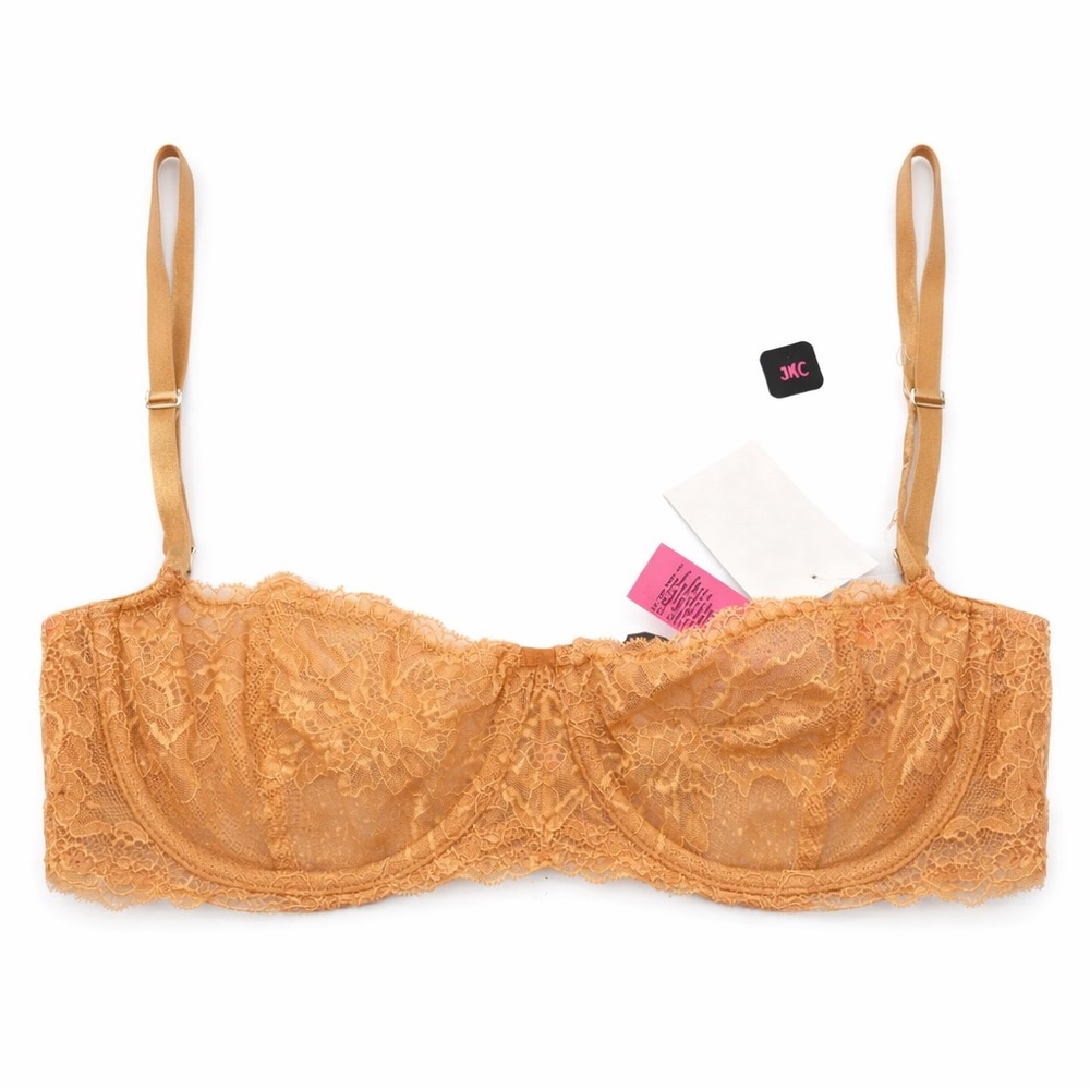 La Senza Lace Underwire Bra 34 DD Gold / Caramel NWT